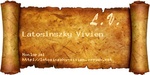 Latosinszky Vivien névjegykártya